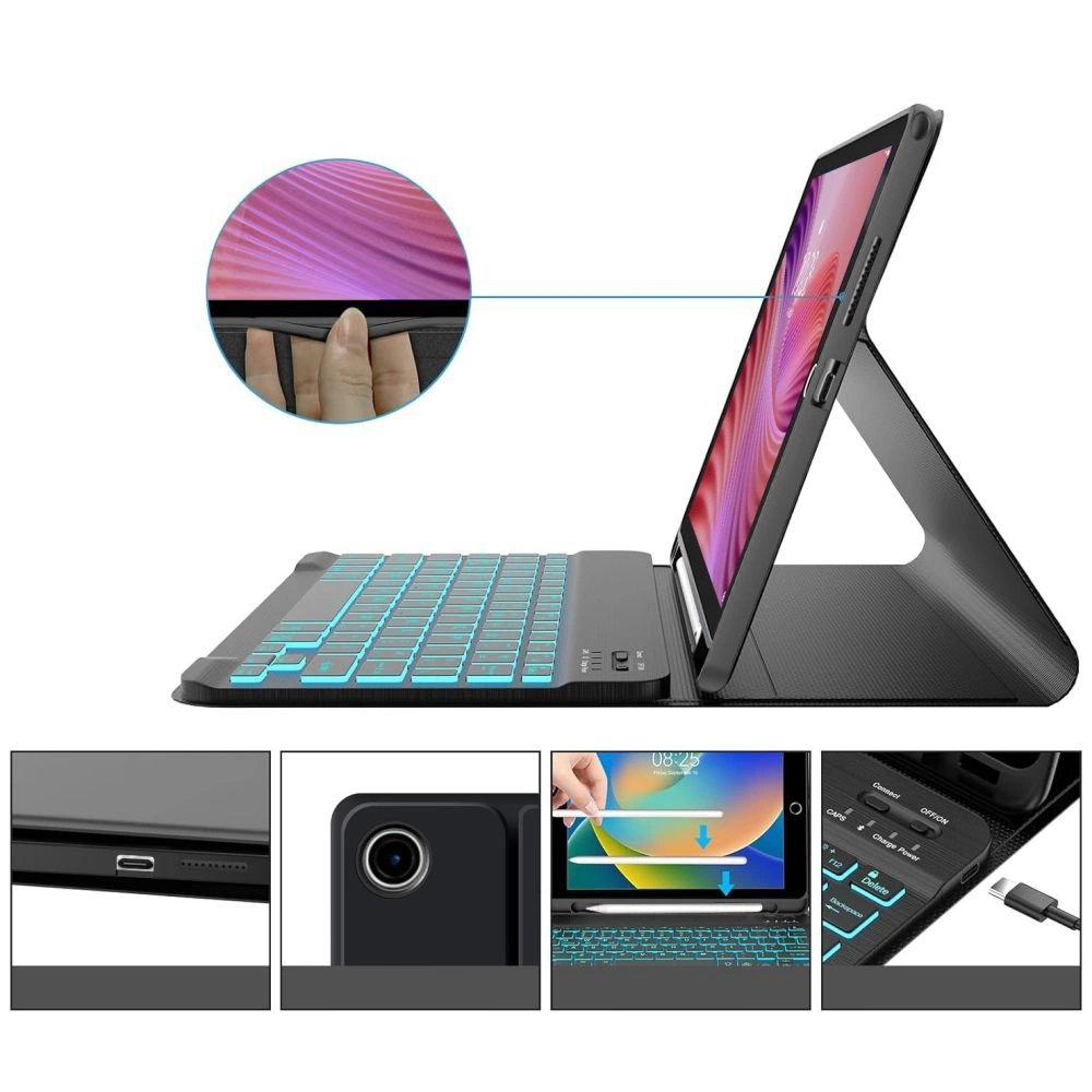 Lenovo Tab 10.1 TB-311 – Tech-Protect SC Pen + Keyboard dėklas - Juodas 2 Lenovo Tab 10.1 TB-311 – Tech-Protect SC Pen + Keyboard dėklas - Juodas 2