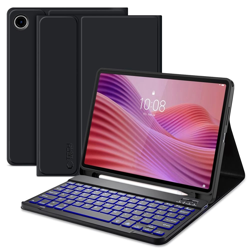 Lenovo Tab 10.1 TB-311 – Tech-Protect SC Pen + Keyboard dėklas - Juodas Lenovo Tab 10.1 TB-311 – Tech-Protect SC Pen + Keyboard dėklas - Juodas