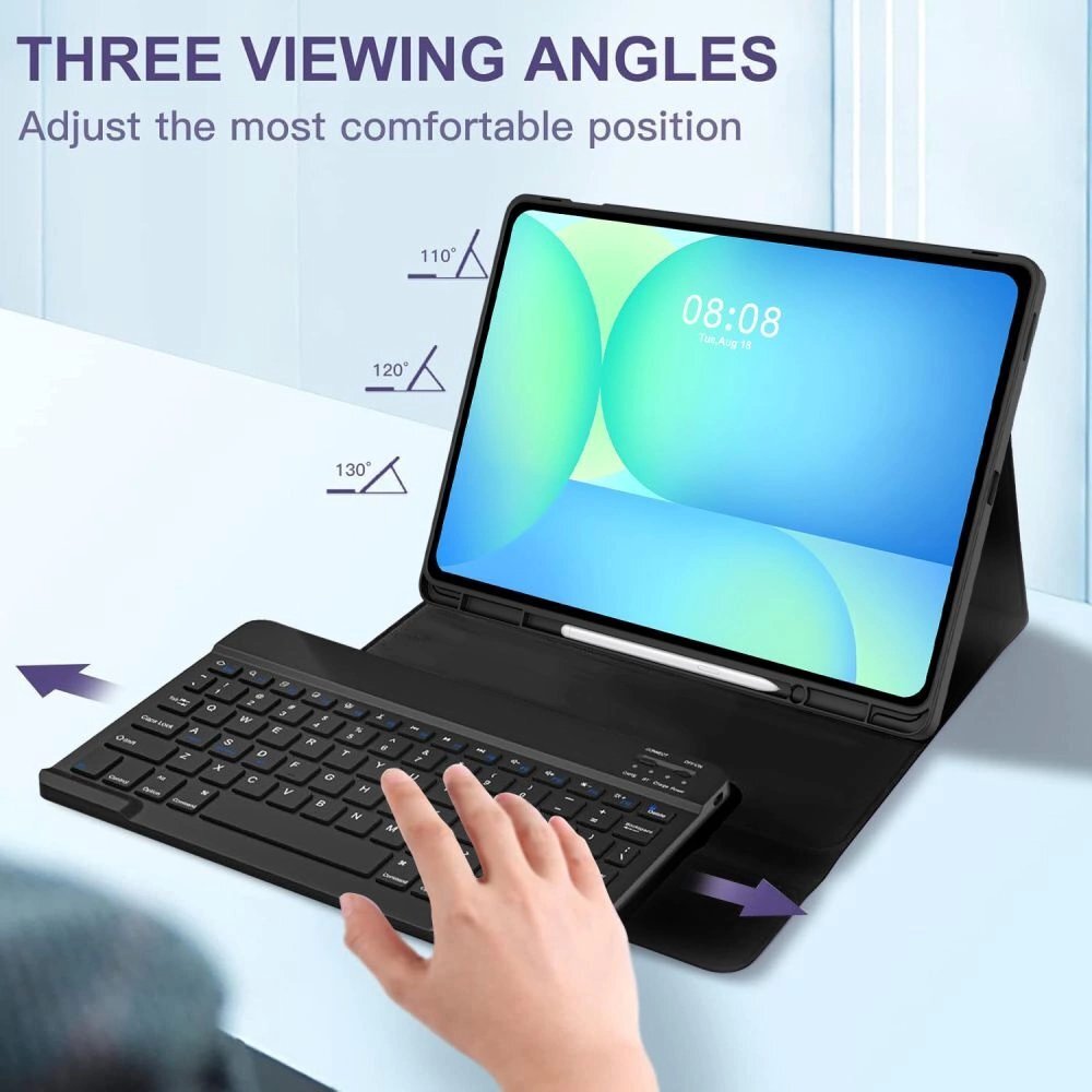 Samsung Galaxy Tab S10 FE+ 13.1 X620 / X626B dėklas Tech-Protect SC Pen + Keyboard – juodas 7