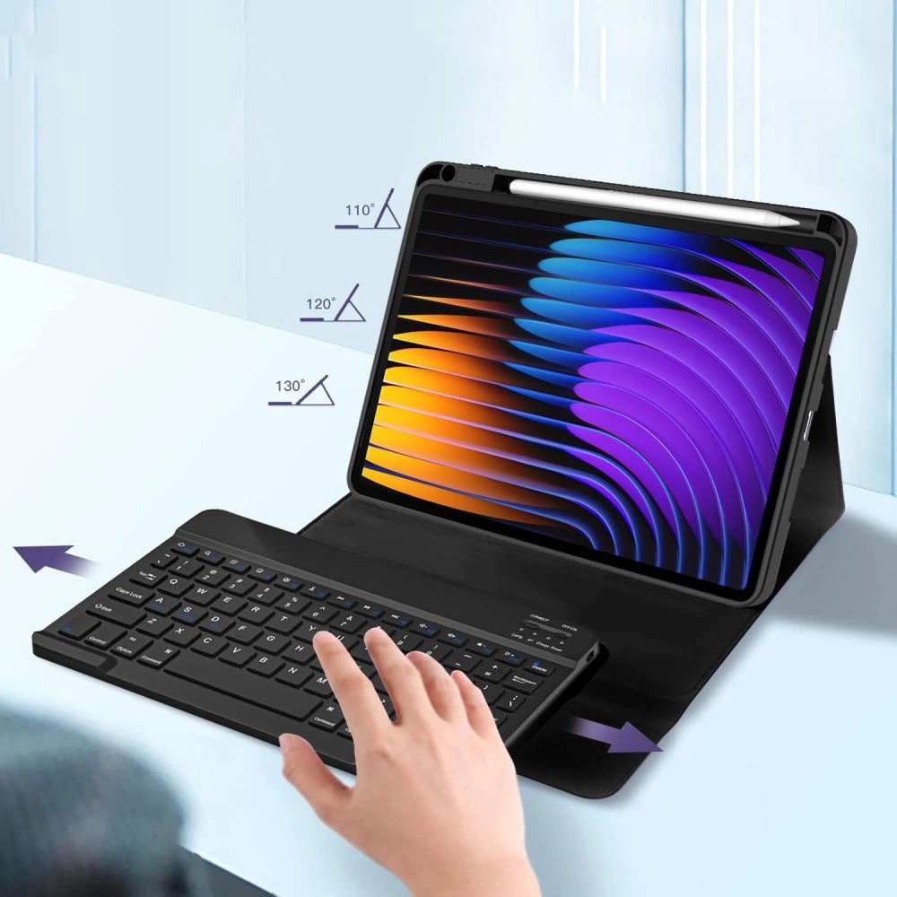 Xiaomi Pad 7 / 7 Pro – Tech-Protect SC Pen + Keyboard dėklas - Juodas 6