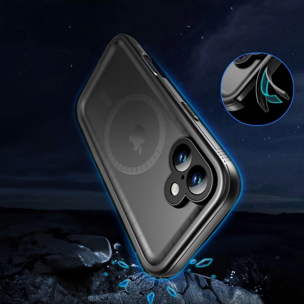 Tech-Protect ShellBox MagSafe IP68 Dėklas iPhone 16 - Juodas 2 Tech-Protect ShellBox MagSafe IP68 Dėklas iPhone 16 - Juodas 2