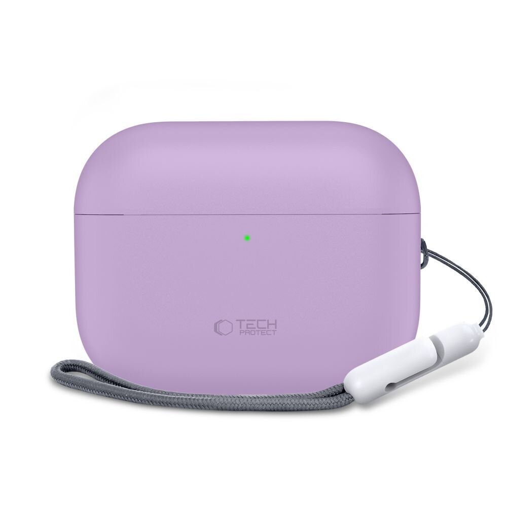 AirPods Pro 3 Tech-Protect silikoninis dėklas – violetinis 2