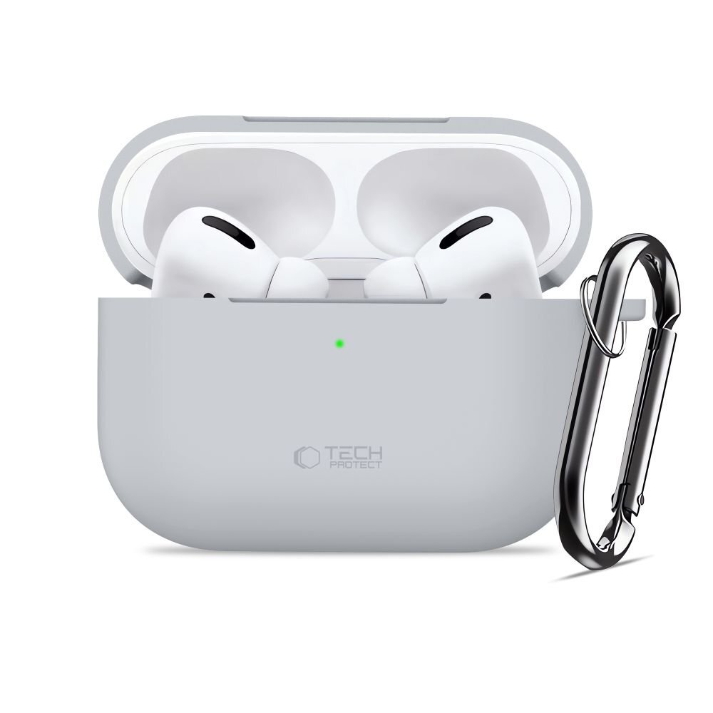 AirPods Pro Tech-Protect Silicone Hook dėklas – pilkas 2