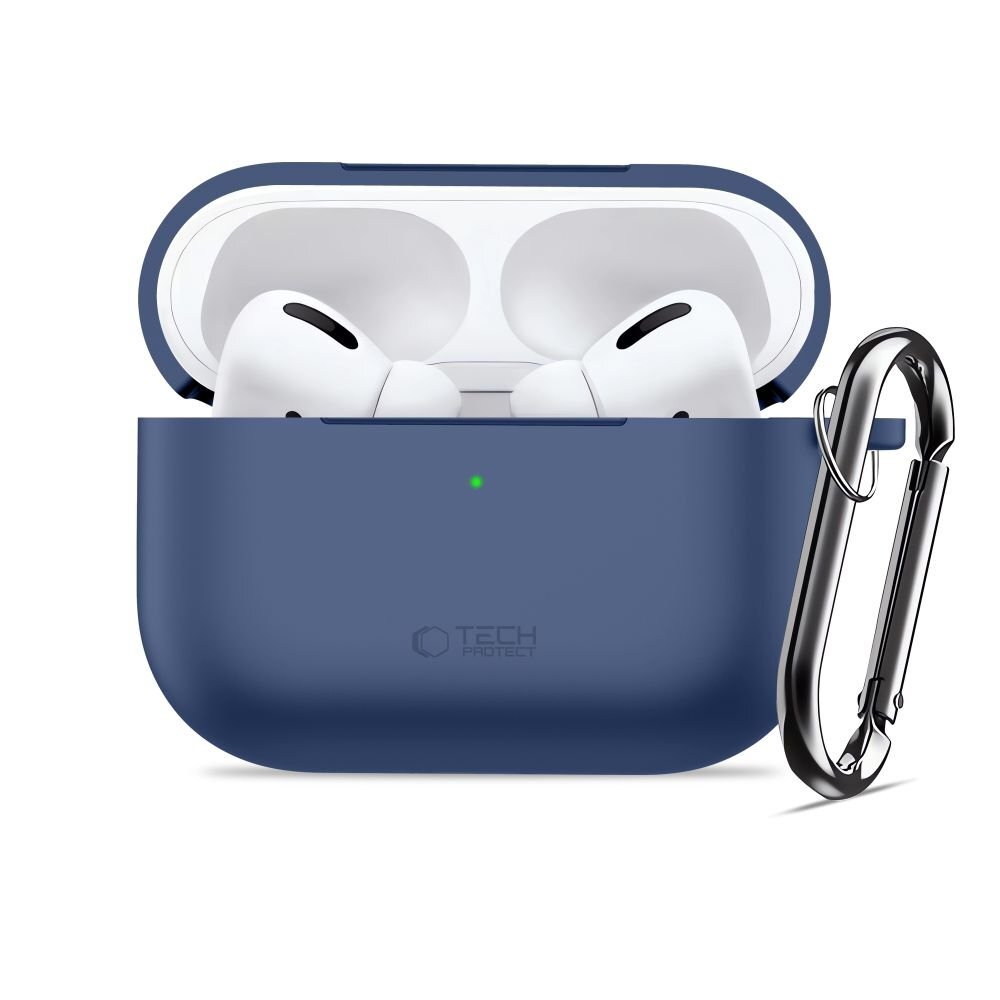 AirPods Pro Tech-Protect Silicone Hook dėklas – tamsiai mėlynas 2 AirPods Pro Tech-Protect Silicone Hook dėklas – tamsiai mėlynas 2