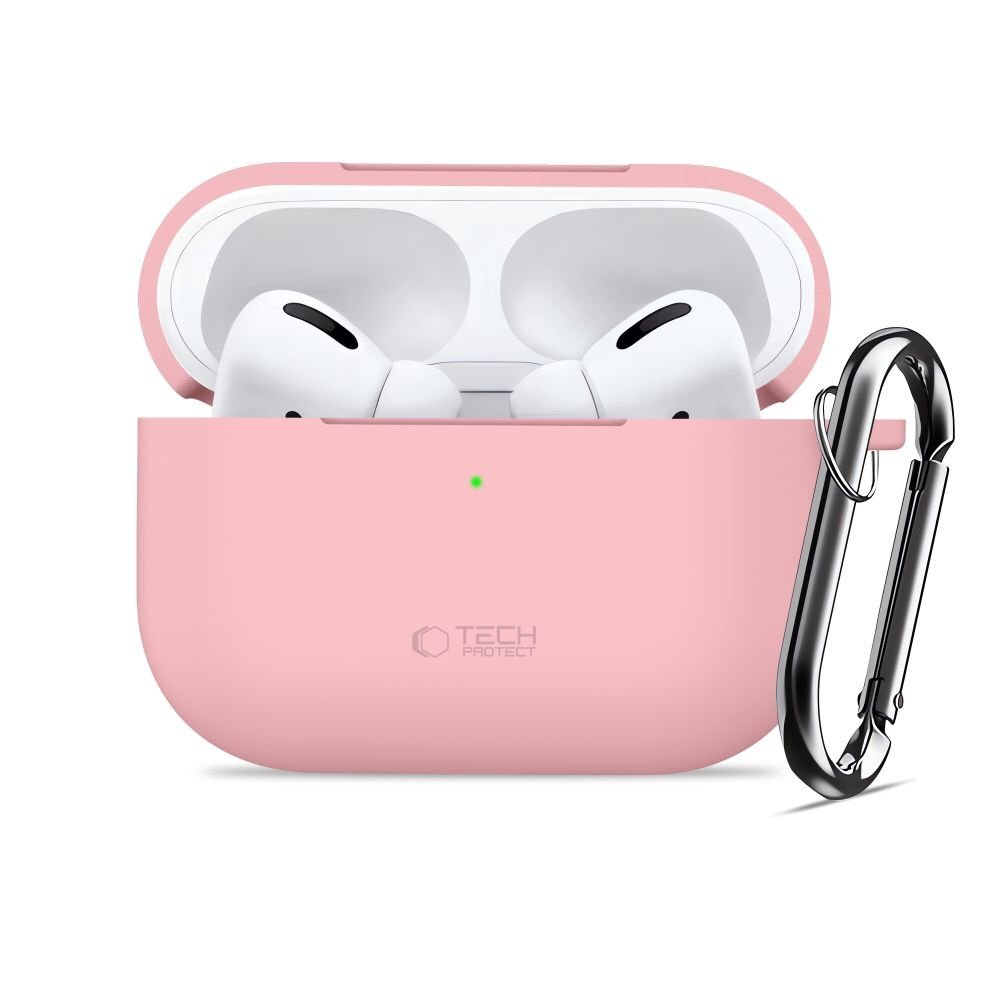 AirPods Pro Tech-Protect Silicone Hook dėklas – rožinis 2