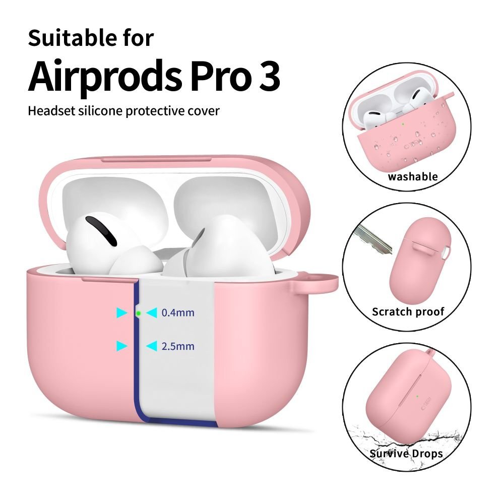 AirPods Pro Tech-Protect Silicone Hook dėklas – rožinis 3 AirPods Pro Tech-Protect Silicone Hook dėklas – rožinis 3