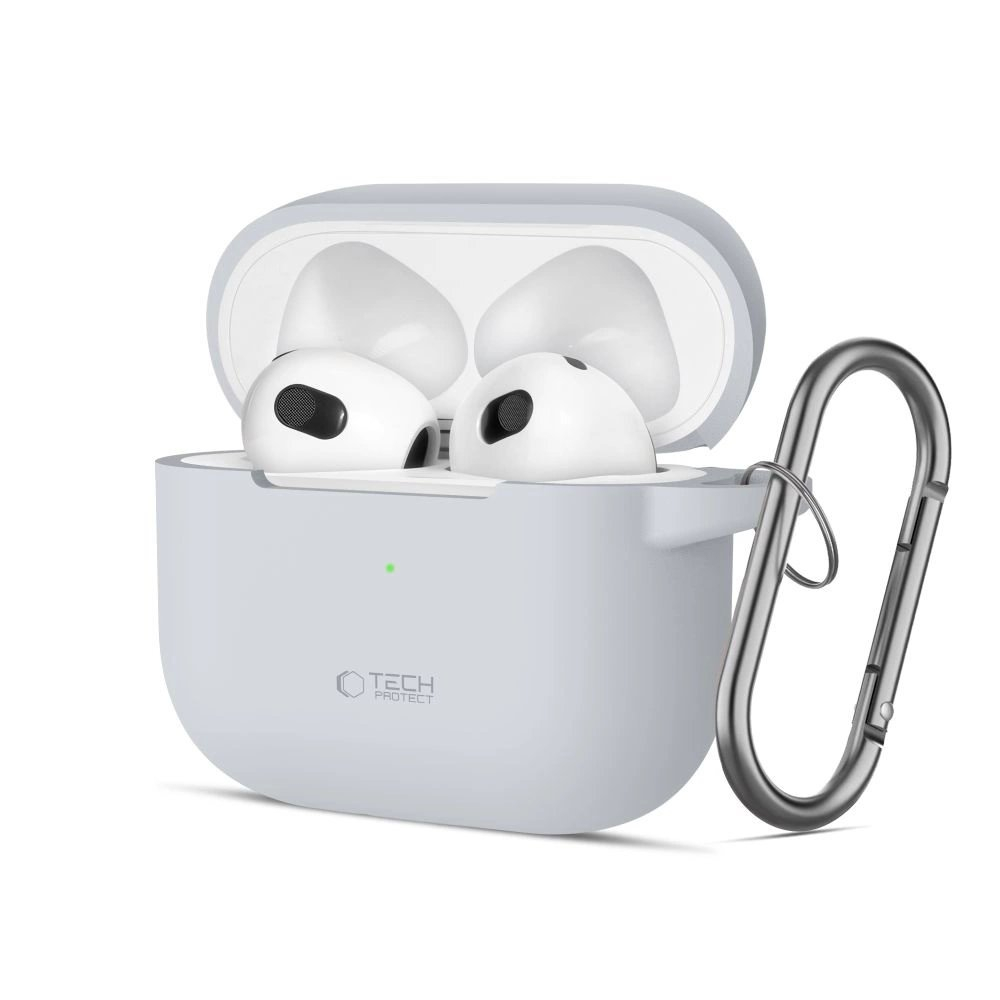 Tech-Protect Silicone Hook Dėklas Apple AirPods 3 - Pilkas Tech-Protect Silicone Hook Dėklas Apple AirPods 3 - Pilkas
