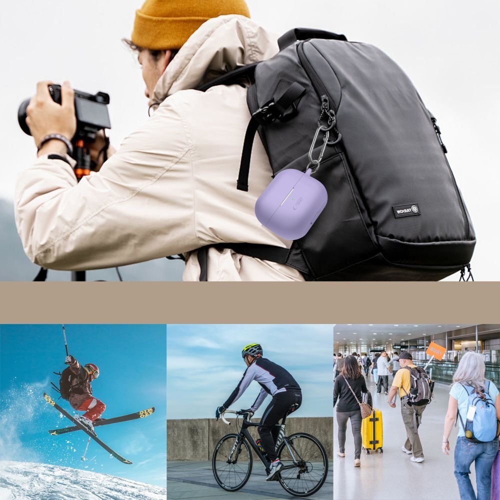 Samsung Galaxy Buds 3 / 3 FE / 3 Pro Tech-Protect Silicone Hook dėklas – violetinis 5 Samsung Galaxy Buds 3 / 3 FE / 3 Pro Tech-Protect Silicone Hook dėklas – violetinis 5