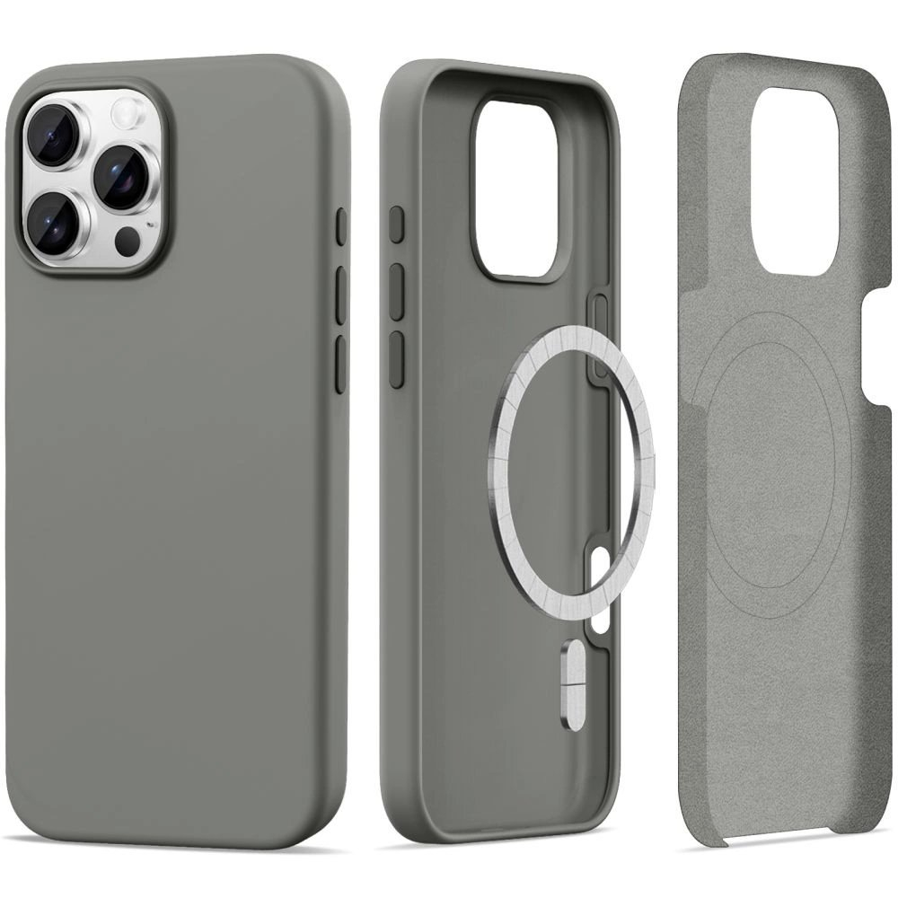 Tech-Protect Silicone MagSafe Dėklas iPhone 16 Pro Max - Pilkas Tech-Protect Silicone MagSafe Dėklas iPhone 16 Pro Max - Pilkas