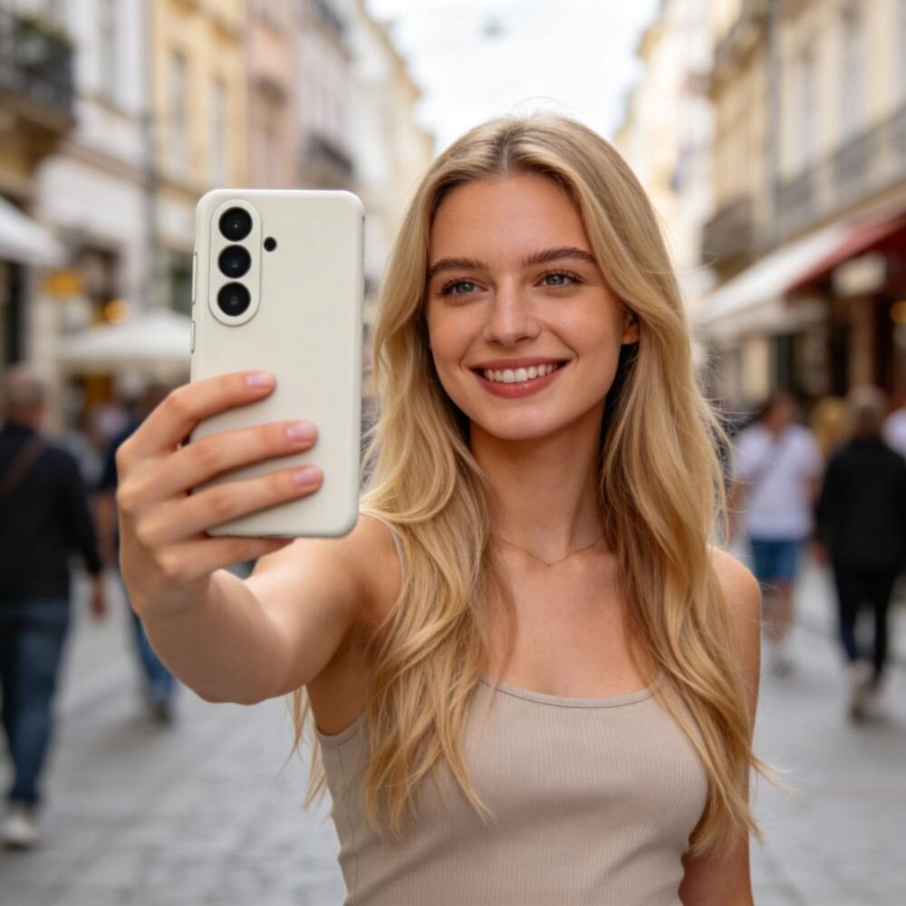 Samsung Galaxy S26+ Tech-Protect Silicone MagSafe dėklas – smėlinis 3