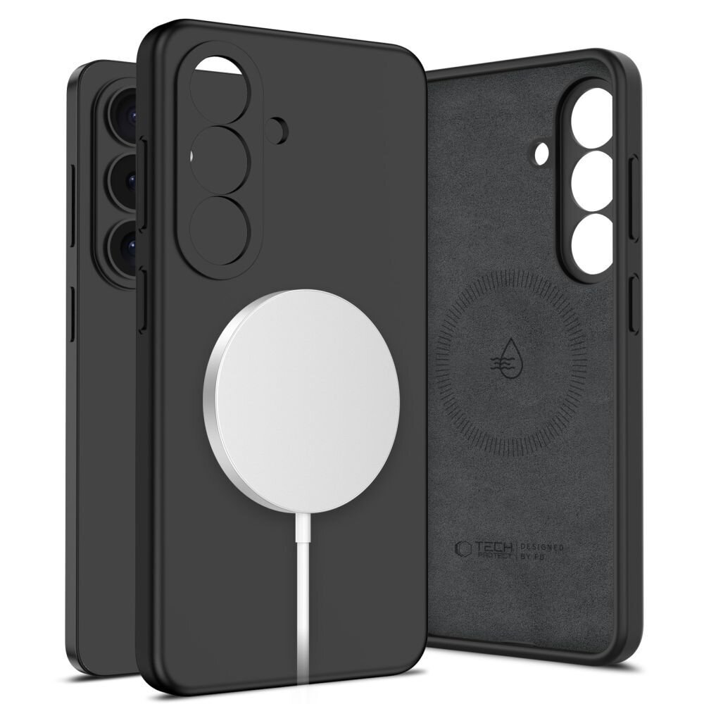 Samsung Galaxy S26 Tech-Protect Silicone MagSafe dėklas – juodas