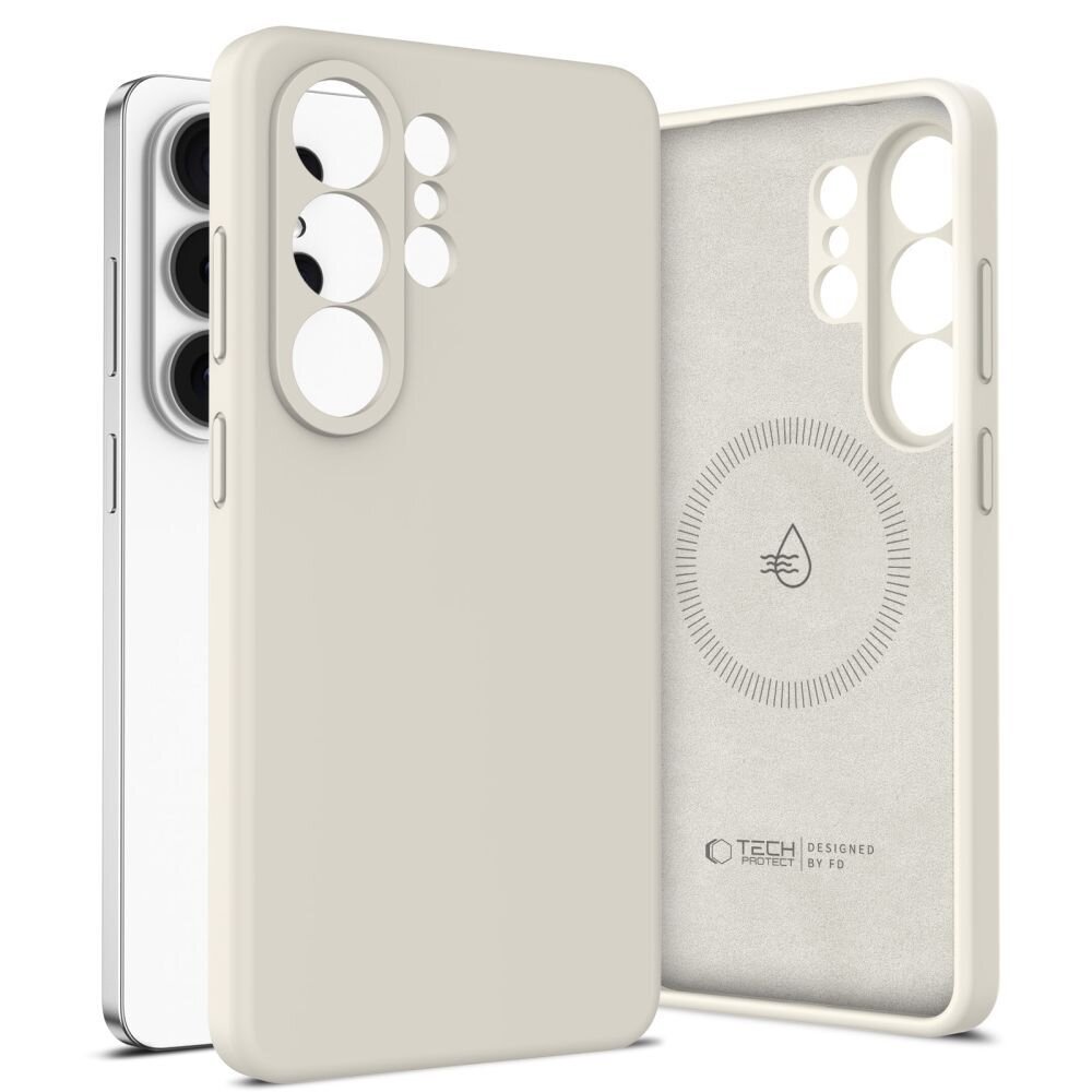 Samsung Galaxy S26 Ultra Tech-Protect Silicone MagSafe dėklas – smėlinis 1