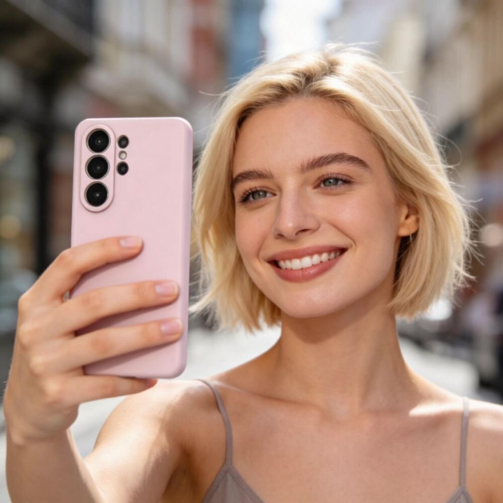 Samsung Galaxy S26 Ultra Tech-Protect Silicone MagSafe dėklas – rožinis 3