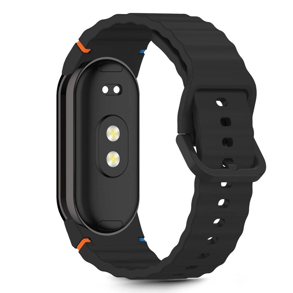 Xiaomi Smart Band 8 / 9 / 10 / NFC Tech-Protect Silicone Sport silikoninis dirželis – juodas 1