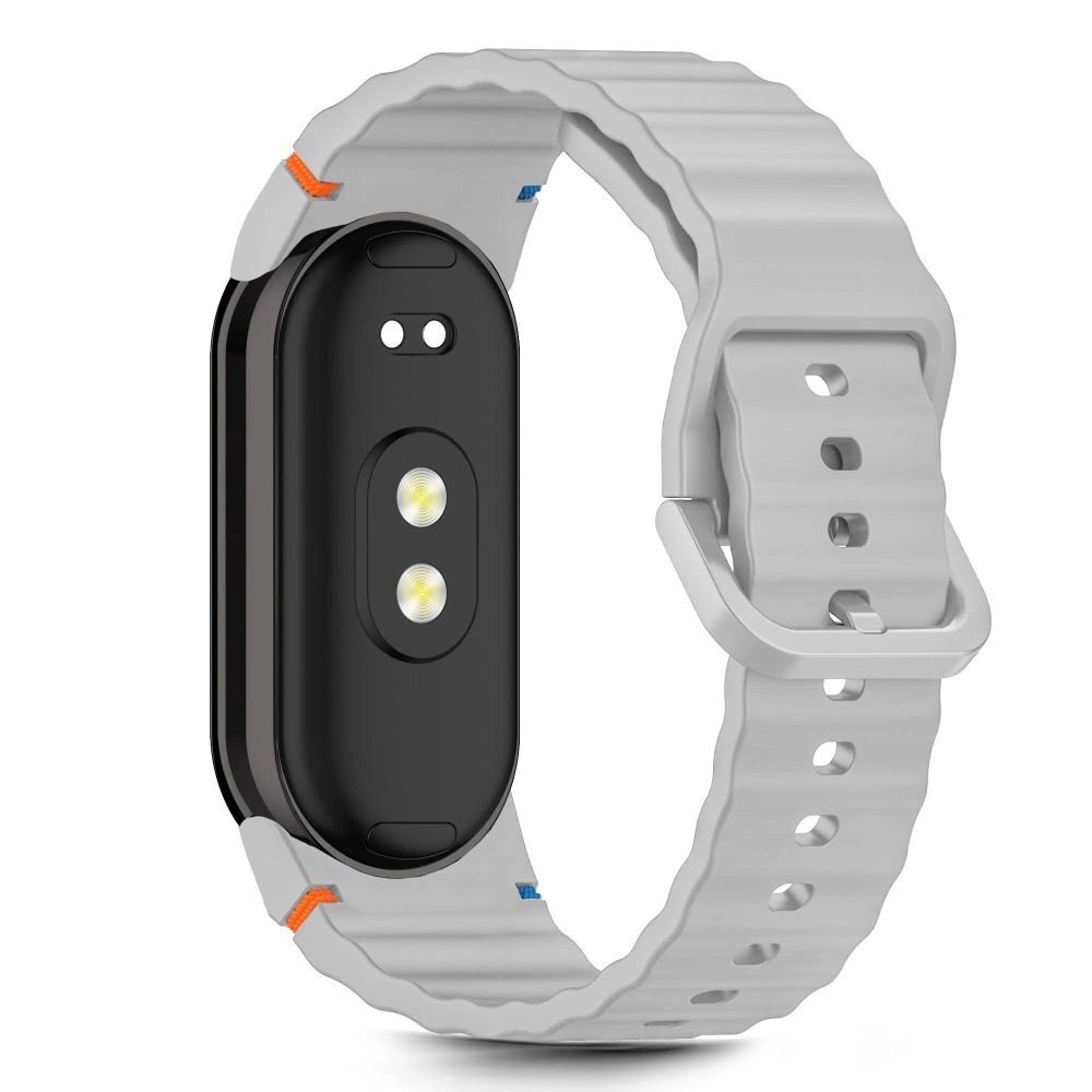 Xiaomi Smart Band 8 / 9 / 10 / NFC Tech-Protect Silicone Sport silikoninis dirželis – pilkas 1 Xiaomi Smart Band 8 / 9 / 10 / NFC Tech-Protect Silicone Sport silikoninis dirželis – pilkas 1