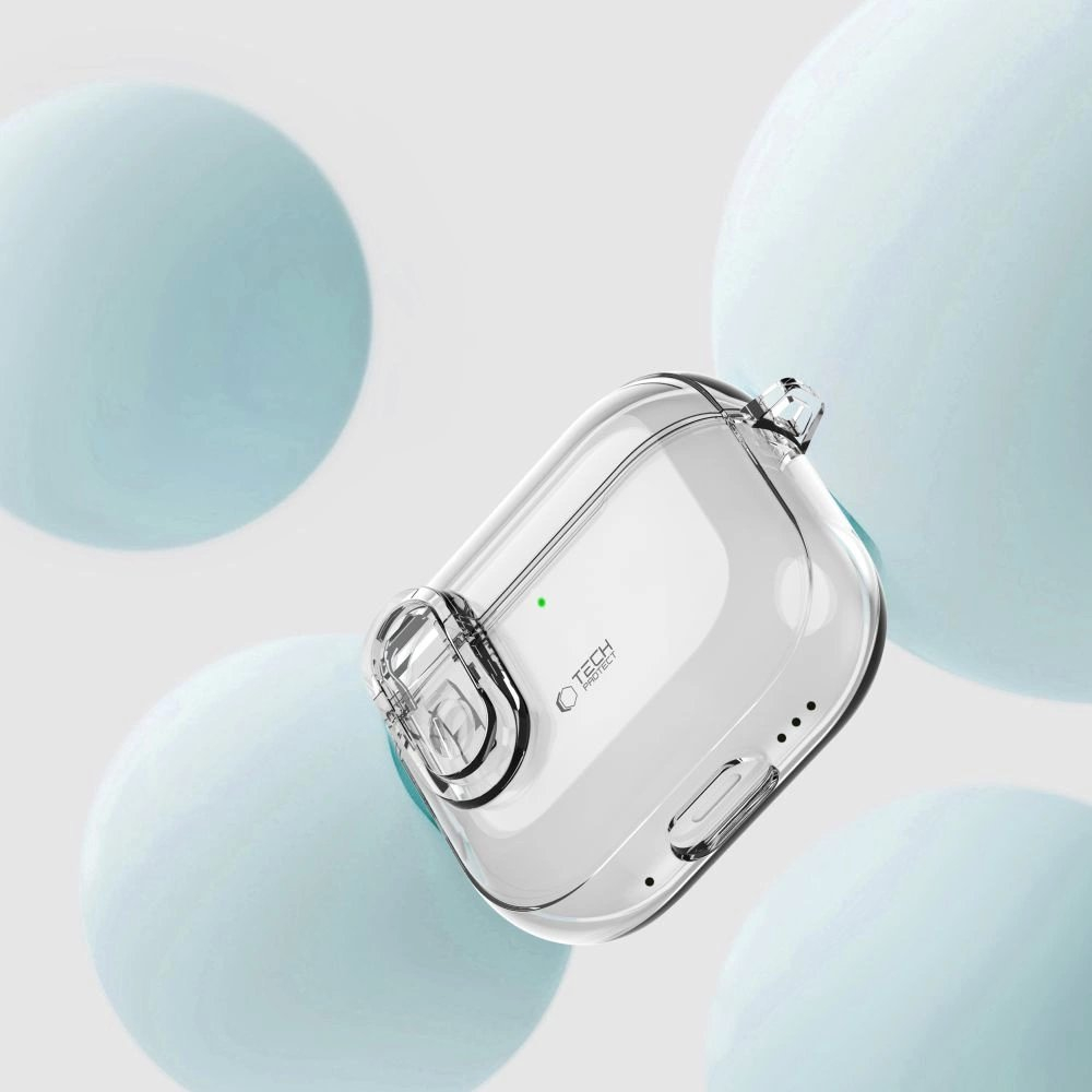 Tech-Protect Slim Hook Dėklas AirPods 4 - Skaidrus 3 Tech-Protect Slim Hook Dėklas AirPods 4 - Skaidrus 3