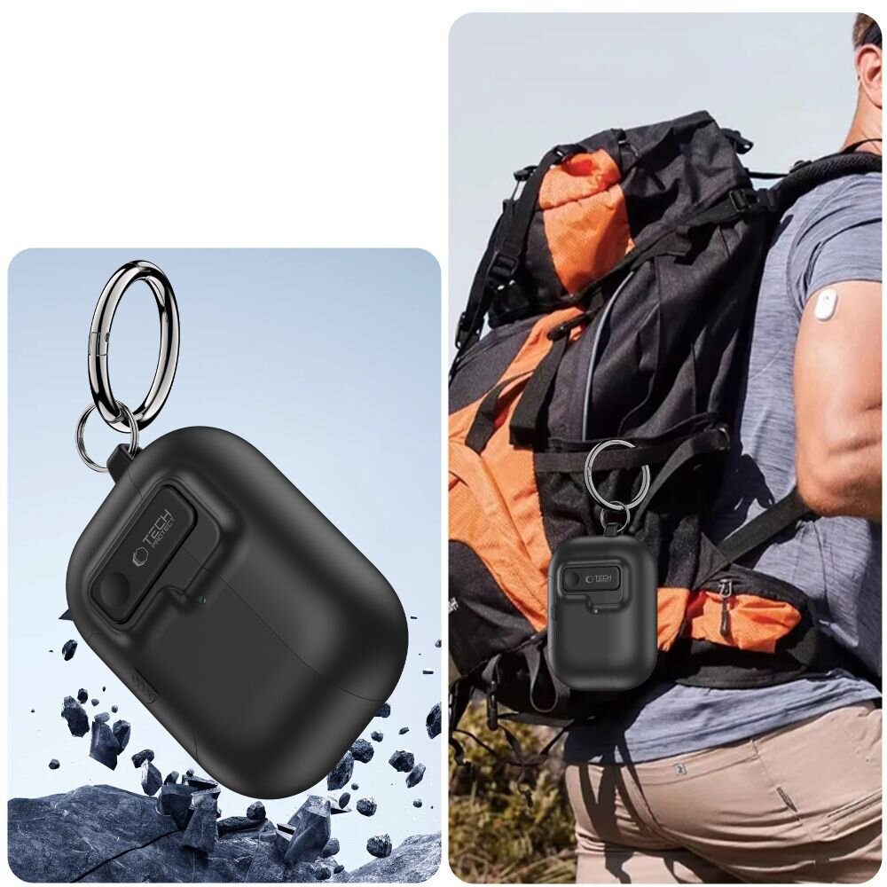 AirPods Pro 3 Tech-Protect Slim Hook dėklas – juodas 9 AirPods Pro 3 Tech-Protect Slim Hook dėklas – juodas 9