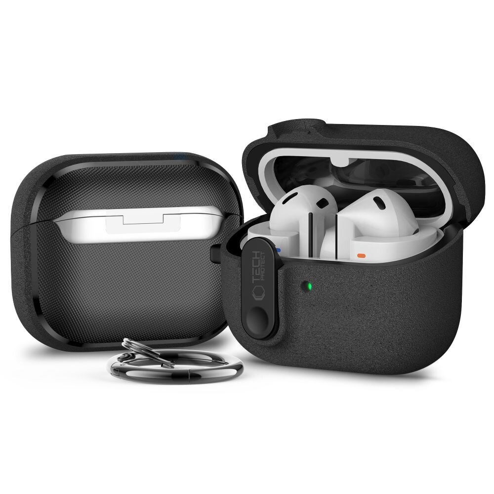 Samsung Galaxy Buds 3 / 3 FE / 3 Pro Tech-Protect Slim Hook dėklas – juodas 1