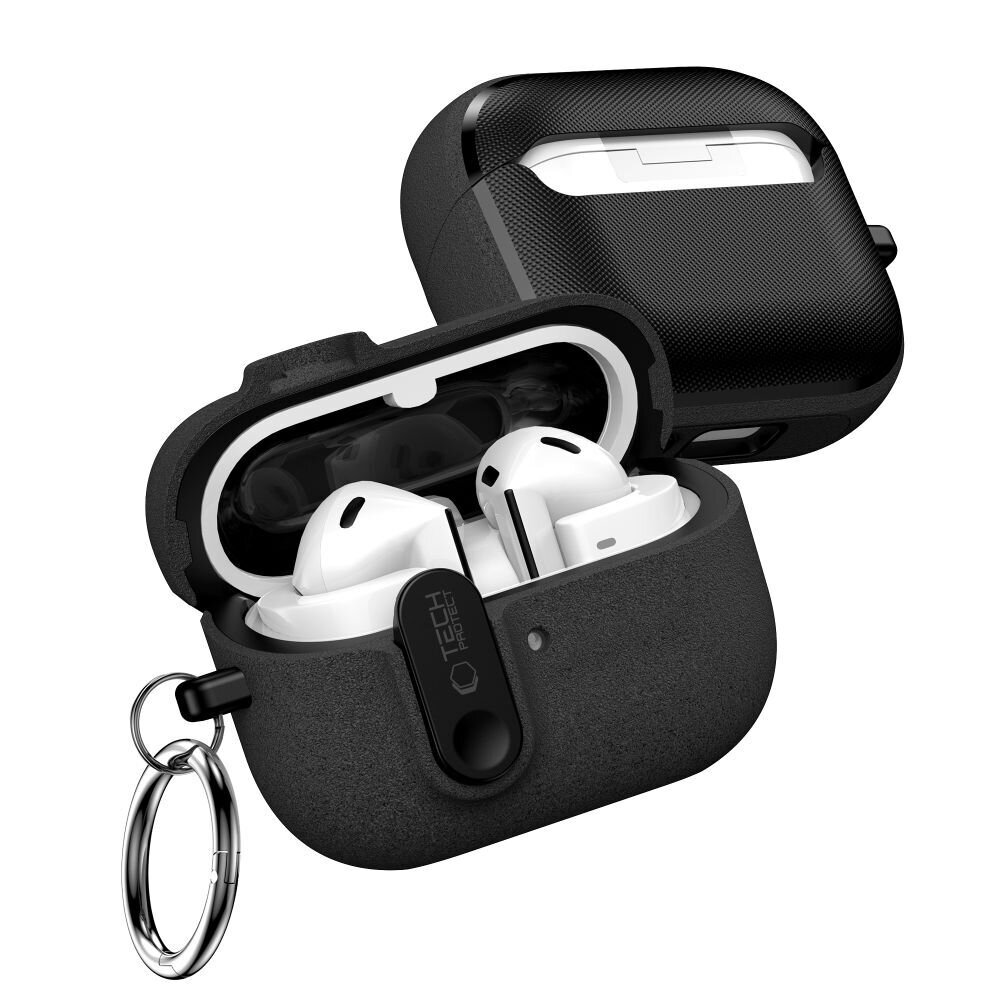 Samsung Galaxy Buds 3 / 3 FE / 3 Pro Tech-Protect Slim Hook dėklas – juodas 2 Samsung Galaxy Buds 3 / 3 FE / 3 Pro Tech-Protect Slim Hook dėklas – juodas 2