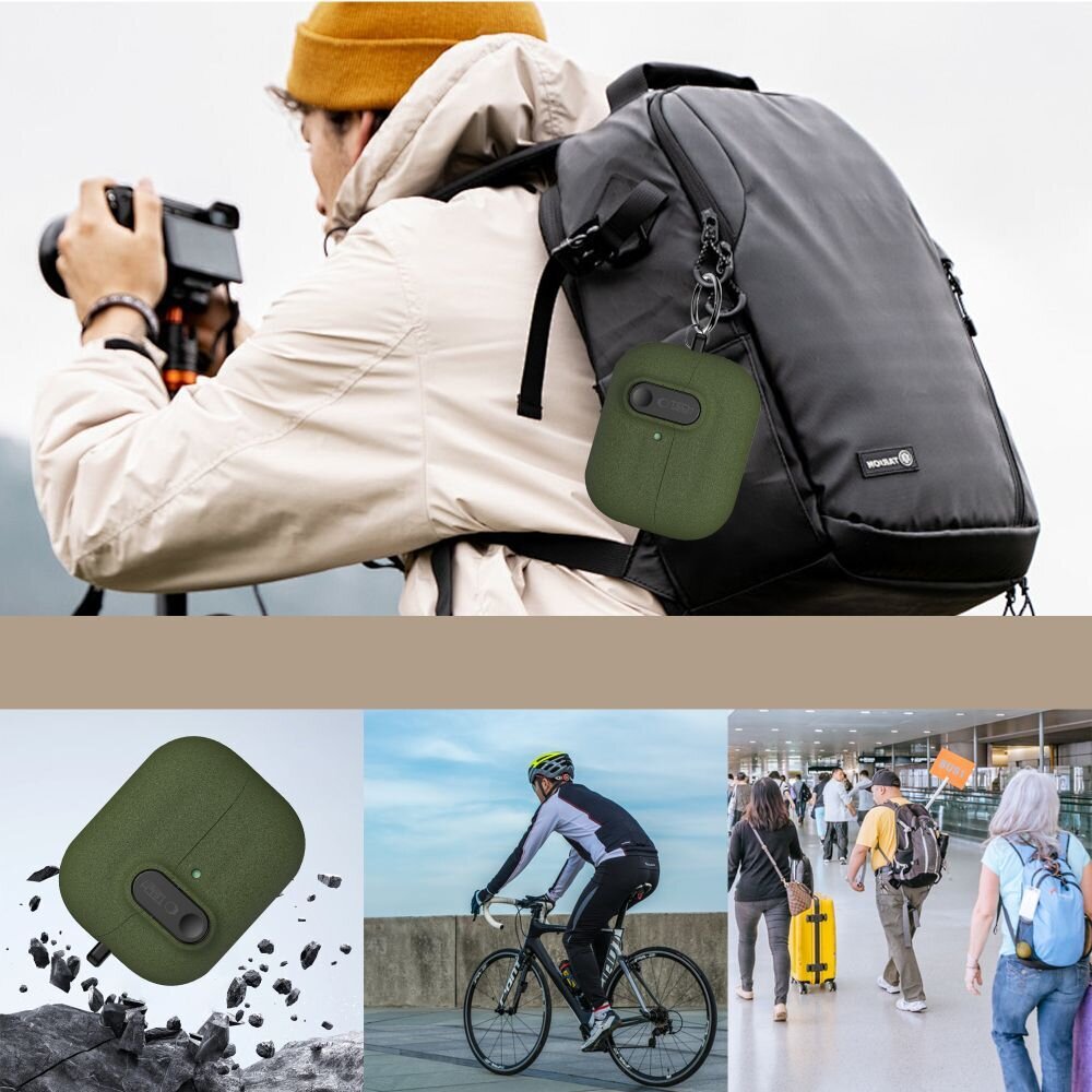 Samsung Galaxy Buds 3 / 3 FE / 3 Pro Tech-Protect Slim Hook dėklas – žalias 8