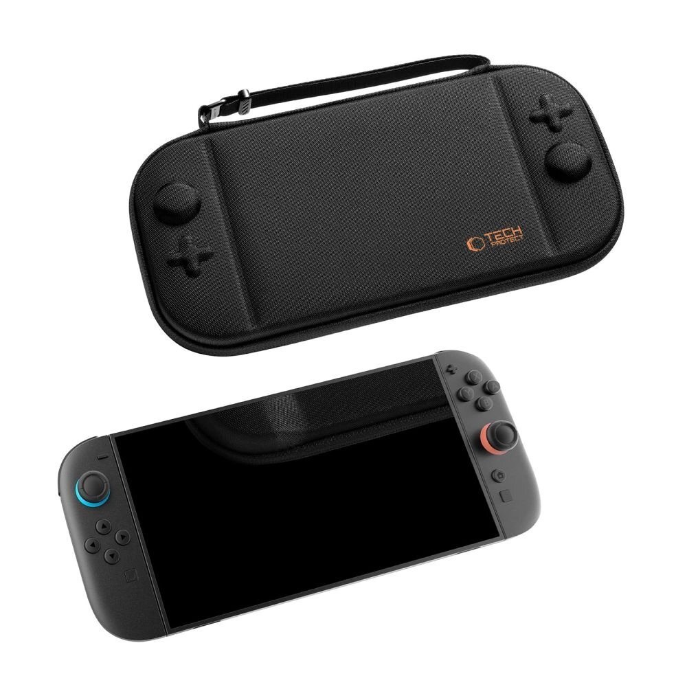 Nintendo Switch 2 dėklas Tech-Protect Slim Pouch – juodas 4