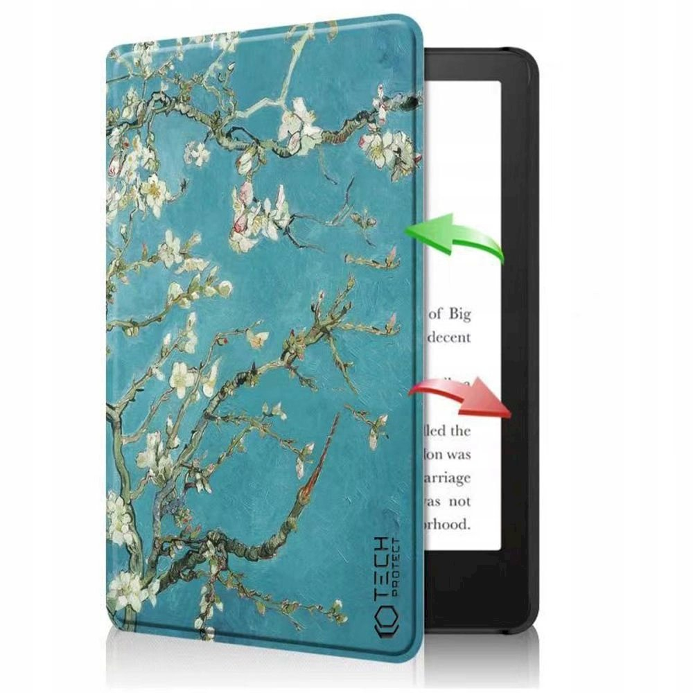 Tech-Protect SmartCase Dėklas Kindle Paperwhite V / 5 / Signature Edition - bluesakura flowers 6 Tech-Protect SmartCase Dėklas Kindle Paperwhite V / 5 / Signature Edition - bluesakura flowers 6