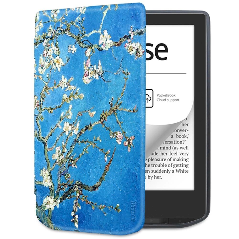 Tech-Protect SmartCase Dėklas PocketBook Verse / Verse Pro - bluesakura flowers Tech-Protect SmartCase Dėklas PocketBook Verse / Verse Pro - bluesakura flowers