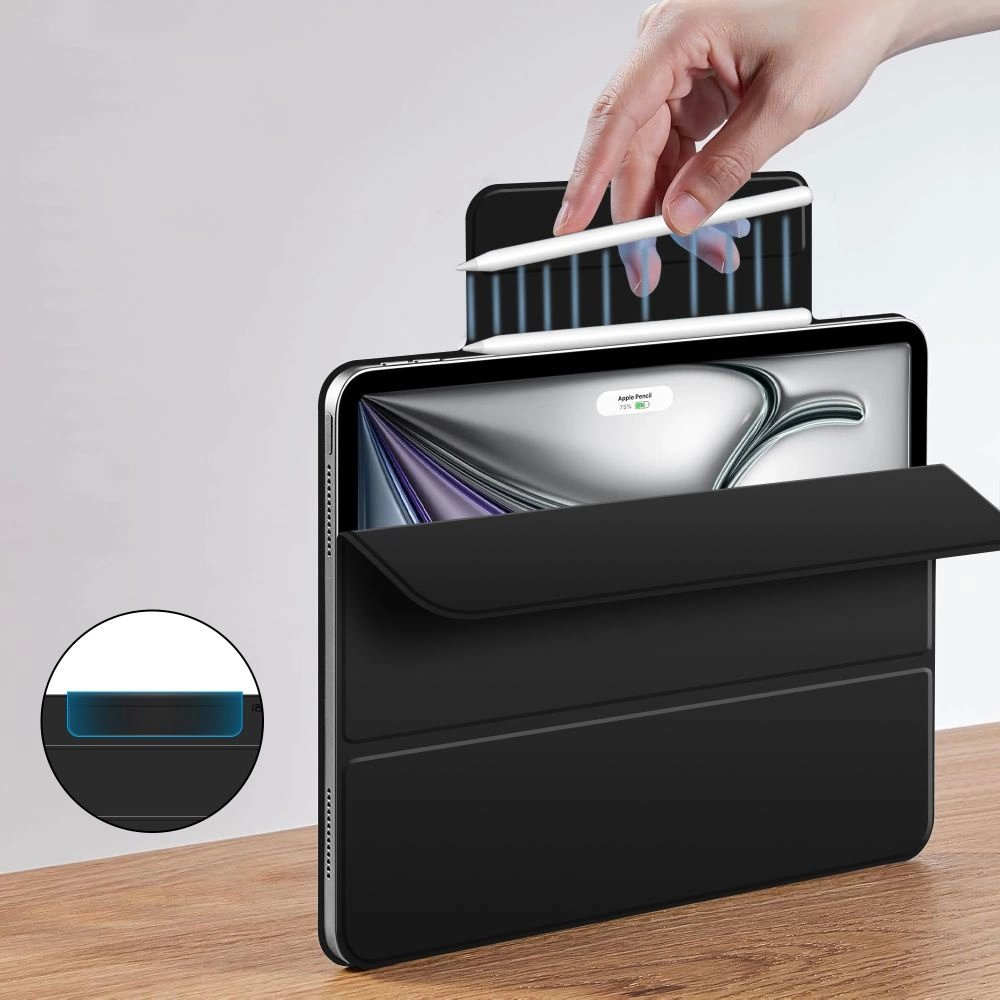 iPad Air 13” 2024 / 2025 Tech-Protect Smartcase Magnetic dėklas - juodas 3