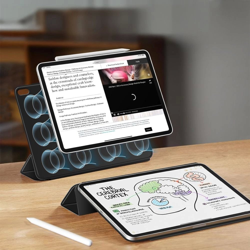 iPad Air 13” 2024 / 2025 Tech-Protect Smartcase Magnetic dėklas - juodas 7