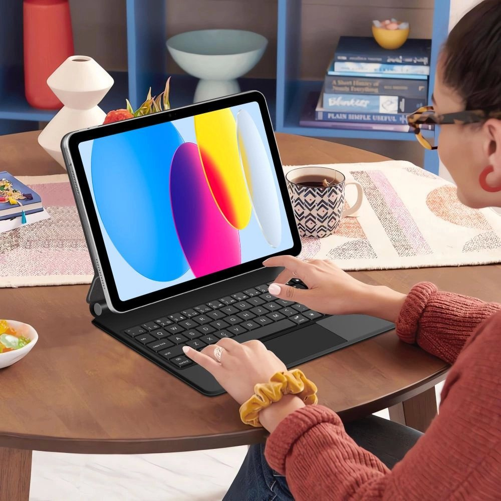 iPad 10.9” 2022 / iPad 11” 2025 Tech-Protect Smartcase Magnetic su klaviatūra - juodas 9