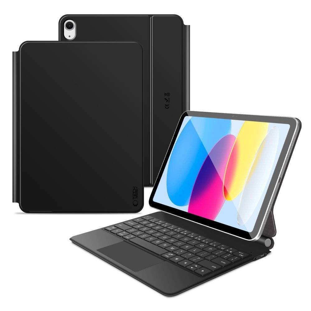 iPad 10.9” 2022 / iPad 11” 2025 Tech-Protect Smartcase Magnetic su klaviatūra - juodas