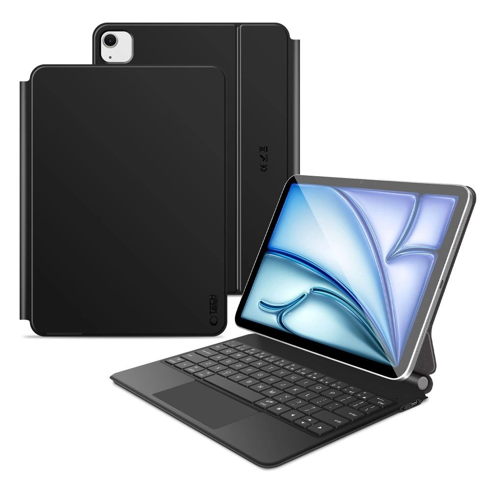 iPad Air 10.9” 2020 / 2022 / iPad Air 11” 2024 / 2025 Tech-Protect Smartcase Magnetic su klaviatūra - juodas