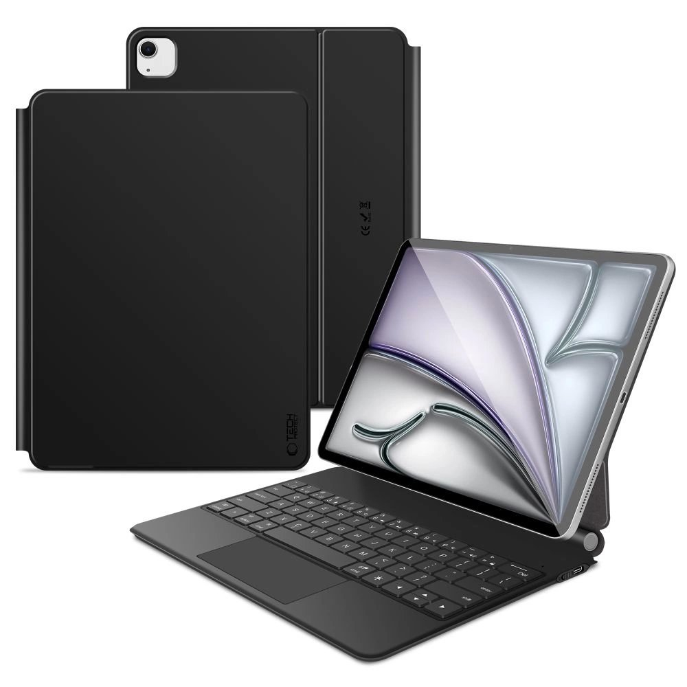 iPad Pro 12.9” 2020 / 2021 / 2022 / iPad Air 13” 2024 / 2025 Tech-Protect Smartcase Magnetic su klaviatūra - juodas