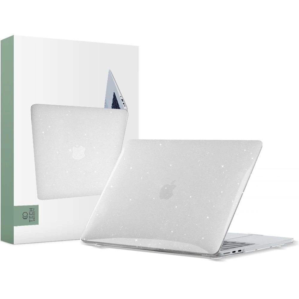 Tech-Protect SmartShell Dėklas MacBook Air 13 M2 / M3 / 2022-2024 - Permatomas glitter Tech-Protect SmartShell Dėklas MacBook Air 13 M2 / M3 / 2022-2024 - Permatomas glitter