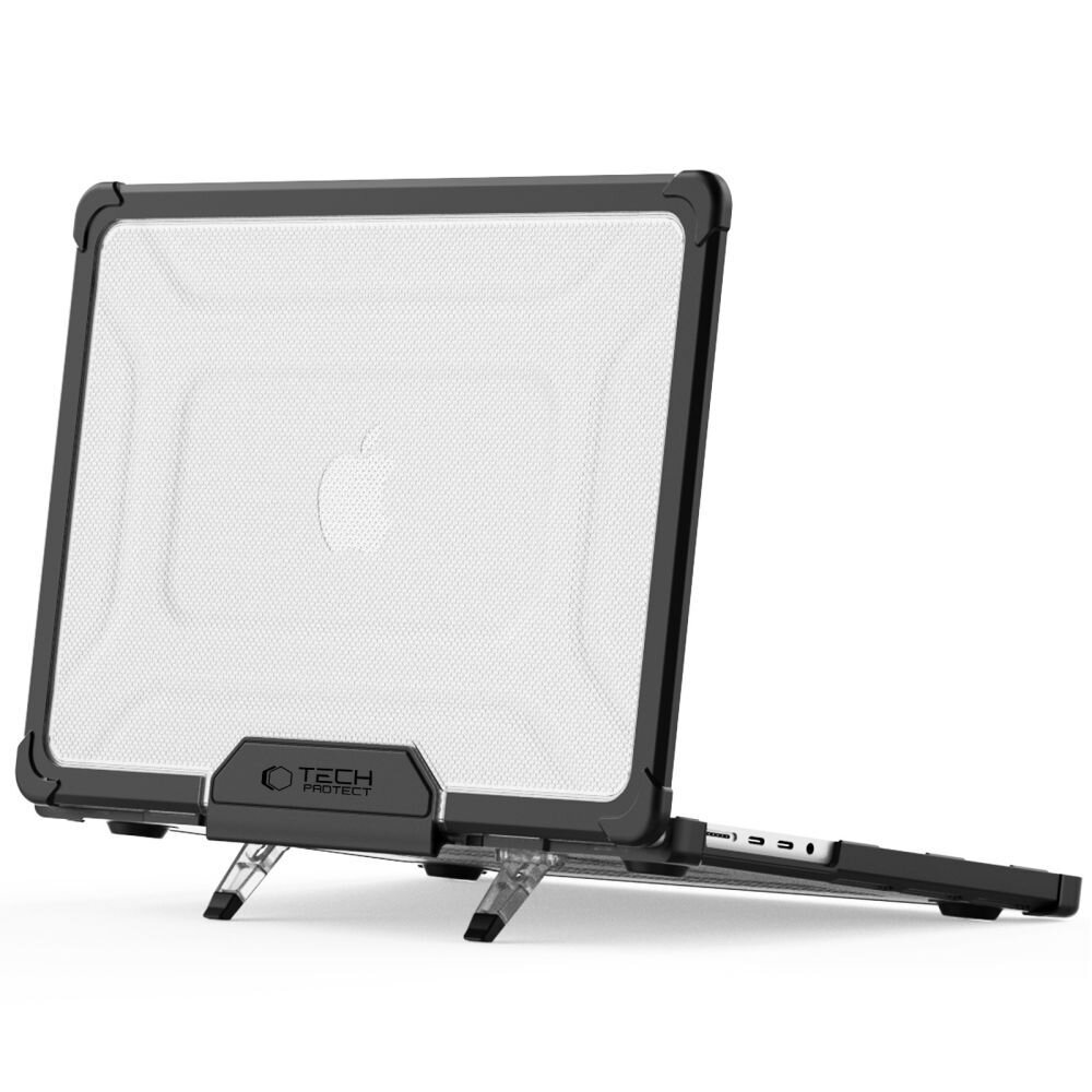 MacBook Pro 14" (M1 / M2 / M3 / M4 / M5, 2021–2025) Tech-Protect SmartShell Pro dėklas – juodas / skaidrus 1