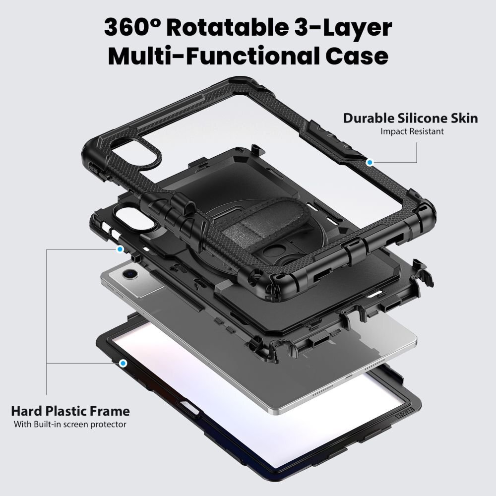 Lenovo Idea Tab 11.0 TB-336 dėklas Tech-Protect Solid – juodas 3 Lenovo Idea Tab 11.0 TB-336 dėklas Tech-Protect Solid – juodas 3