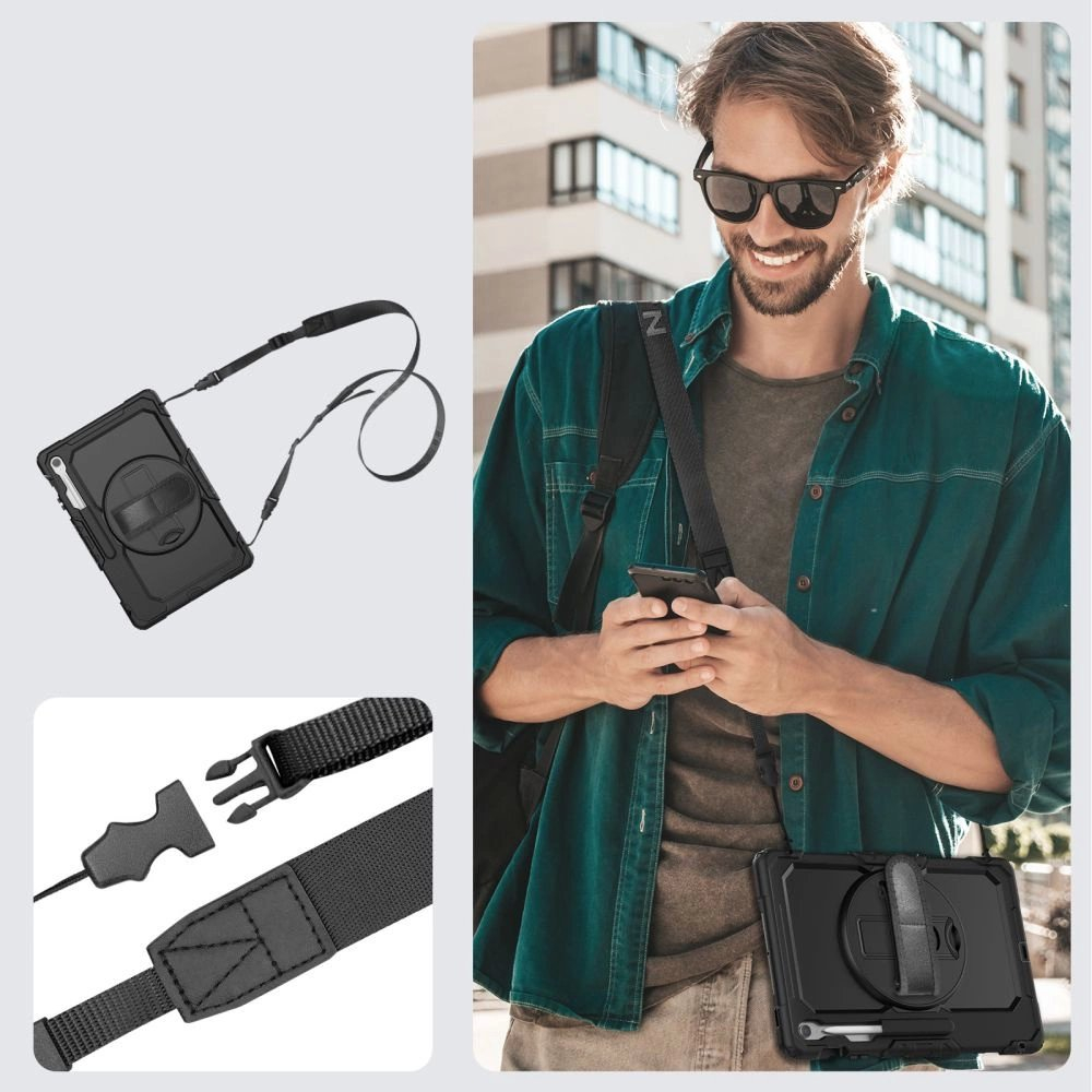 Samsung Galaxy Tab S10 FE+ Tech-Protect Solid dėklas - juodas 7