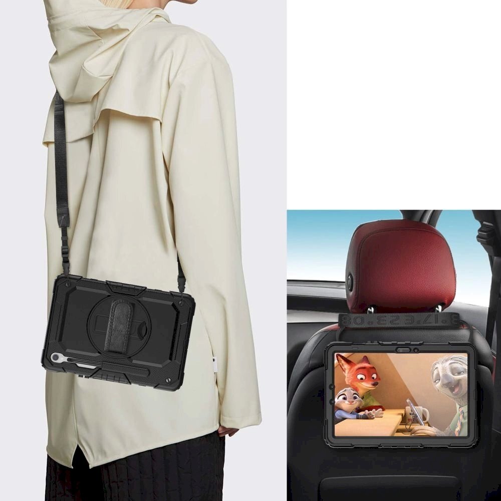 Tech-Protect Solid360 Dėklas Samsung Galaxy Tab S9 FE 10.9 X510 / X516B - Juodas 4 Tech-Protect Solid360 Dėklas Samsung Galaxy Tab S9 FE 10.9 X510 / X516B - Juodas 4