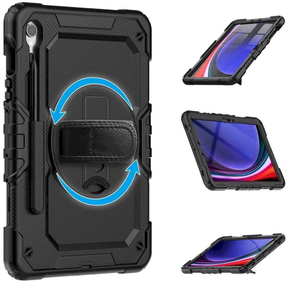 Tech-Protect Solid360 Dėklas Samsung Galaxy Tab S9 FE 10.9 X510 / X516B - Juodas 6 Tech-Protect Solid360 Dėklas Samsung Galaxy Tab S9 FE 10.9 X510 / X516B - Juodas 6