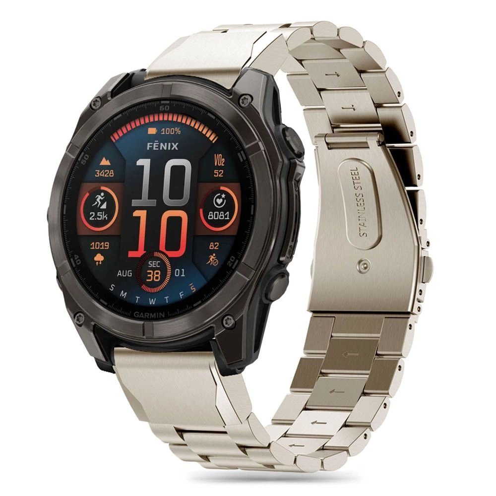 Garmin Fenix 5X / 5X PLUS / 6X / 6X PRO / 7X / 8 (51 mm) Tech-Protect Stainless apyrankė – titano spalvos Garmin Fenix 5X / 5X PLUS / 6X / 6X PRO / 7X / 8 (51 mm) Tech-Protect Stainless apyrankė – titano spalvos