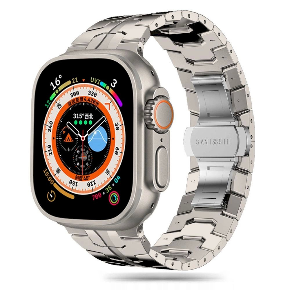 Tech-Protect Stainless Line Apyrankė Apple Watch 4 / 5 / 6 / 7 / 8 / 9 / SE / Ultra 1 / 2 (42/44/45/49 mm) - titanium Tech-Protect Stainless Line Apyrankė Apple Watch 4 / 5 / 6 / 7 / 8 / 9 / SE / Ultra 1 / 2 (42/44/45/49 mm) - titanium