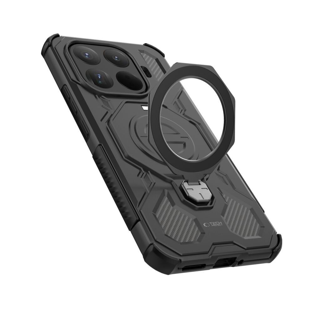 Xiaomi 15T Pro Tech-Protect TacticStand MagSafe dėklas – juodas 4 Xiaomi 15T Pro Tech-Protect TacticStand MagSafe dėklas – juodas 4