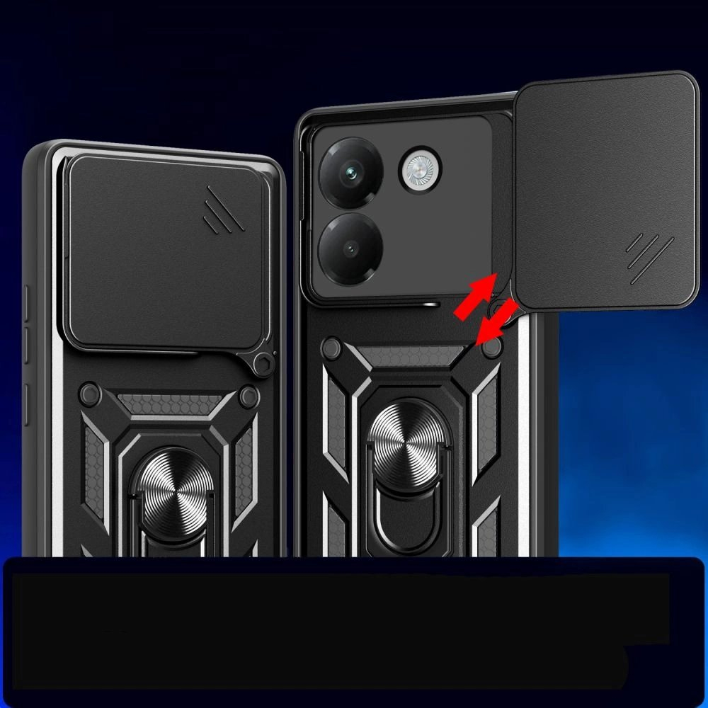 Xiaomi Poco M7 Pro 5G – Tech-Protect CamShield Pro dėklas - Juodas 4