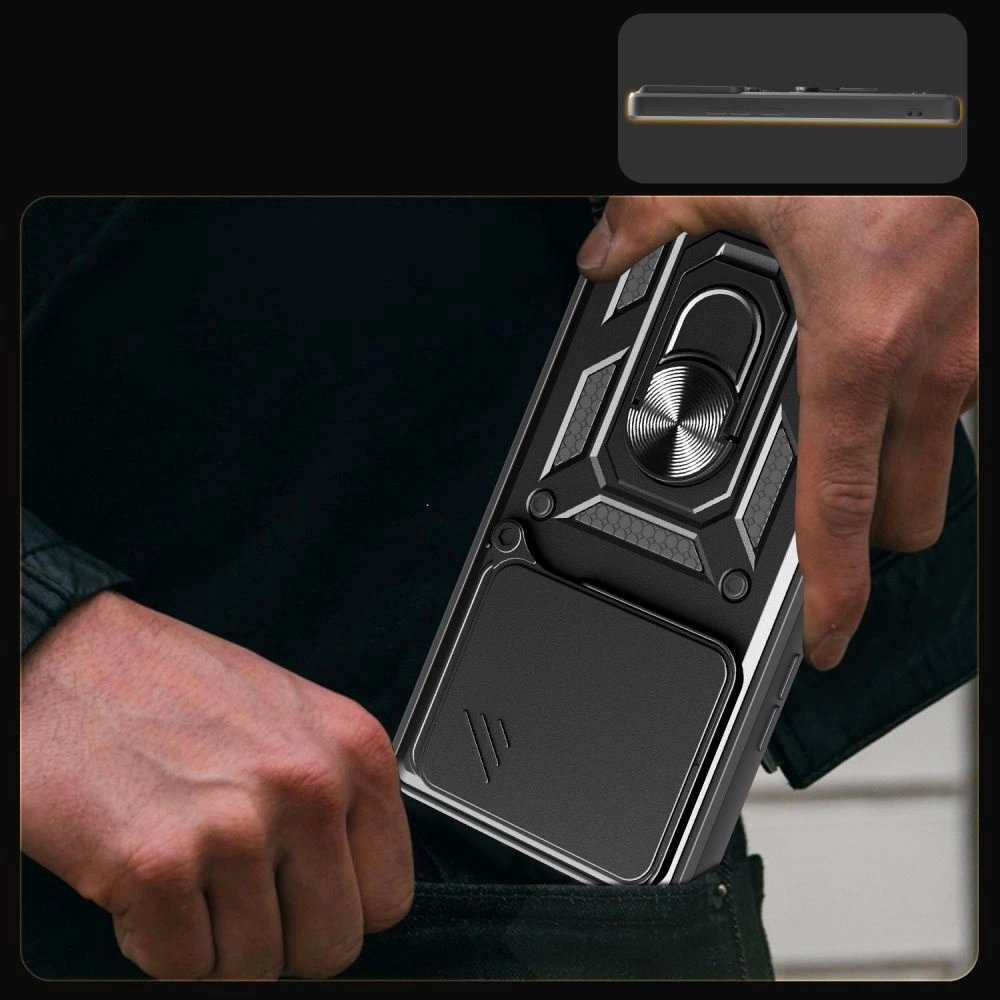 Xiaomi Poco M7 Pro 5G – Tech-Protect CamShield Pro dėklas - Juodas 5