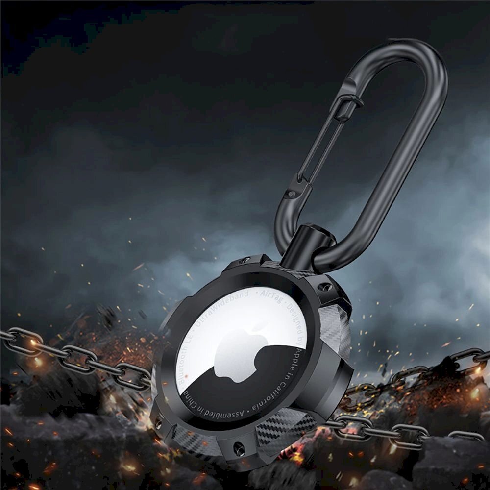 Tech-Protect TPUCarbon Dėklas Apple AirTag - Juodas 5 Tech-Protect TPUCarbon Dėklas Apple AirTag - Juodas 5