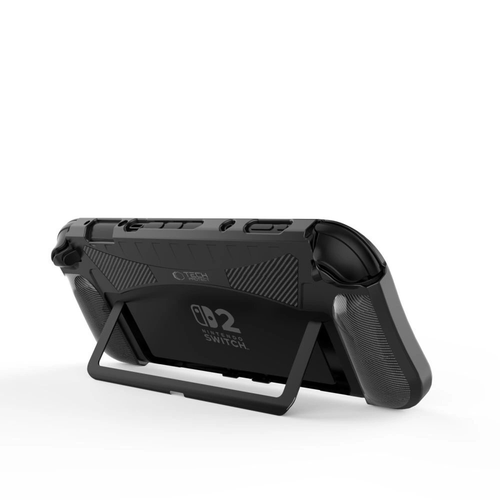 Nintendo Switch 2 dėklas Tech-Protect TPUCarbon – juodas 1
