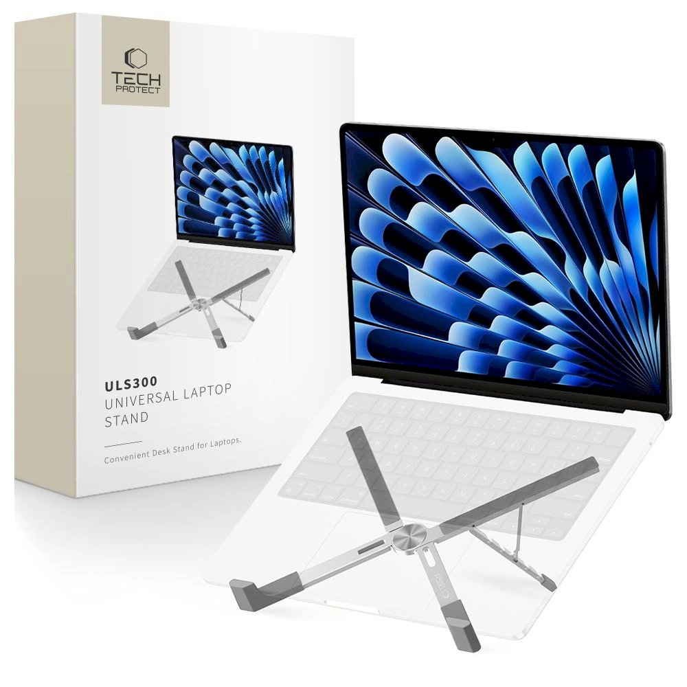 Tech-Protect ULS300 Nešiojamo kompiuterio stovas – sidabrinis Tech-Protect ULS300 Nešiojamo kompiuterio stovas – sidabrinis