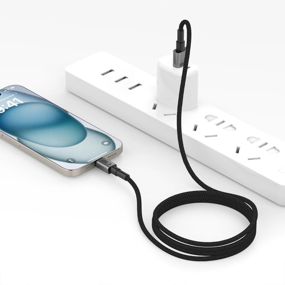 Krovimo laidas Tech-Protect UltraBoost DNA USB-A / USB-C 15W / 3A 300 cm – pilkas 4 Krovimo laidas Tech-Protect UltraBoost DNA USB-A / USB-C 15W / 3A 300 cm – pilkas 4