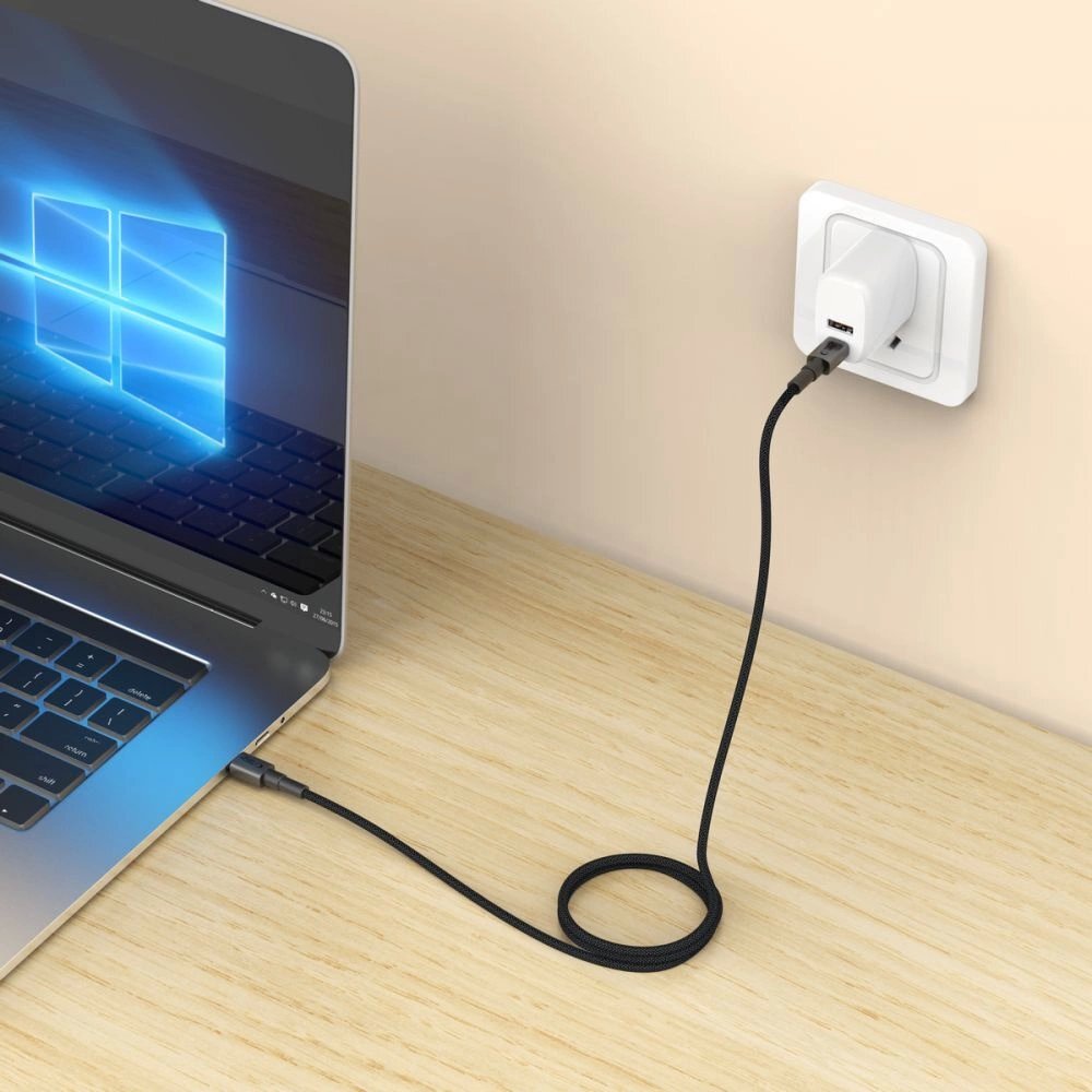 Krovimo laidas Tech-Protect UltraBoost DNA USB-C PD100W / 5A 200 cm – pilkas 6 Krovimo laidas Tech-Protect UltraBoost DNA USB-C PD100W / 5A 200 cm – pilkas 6