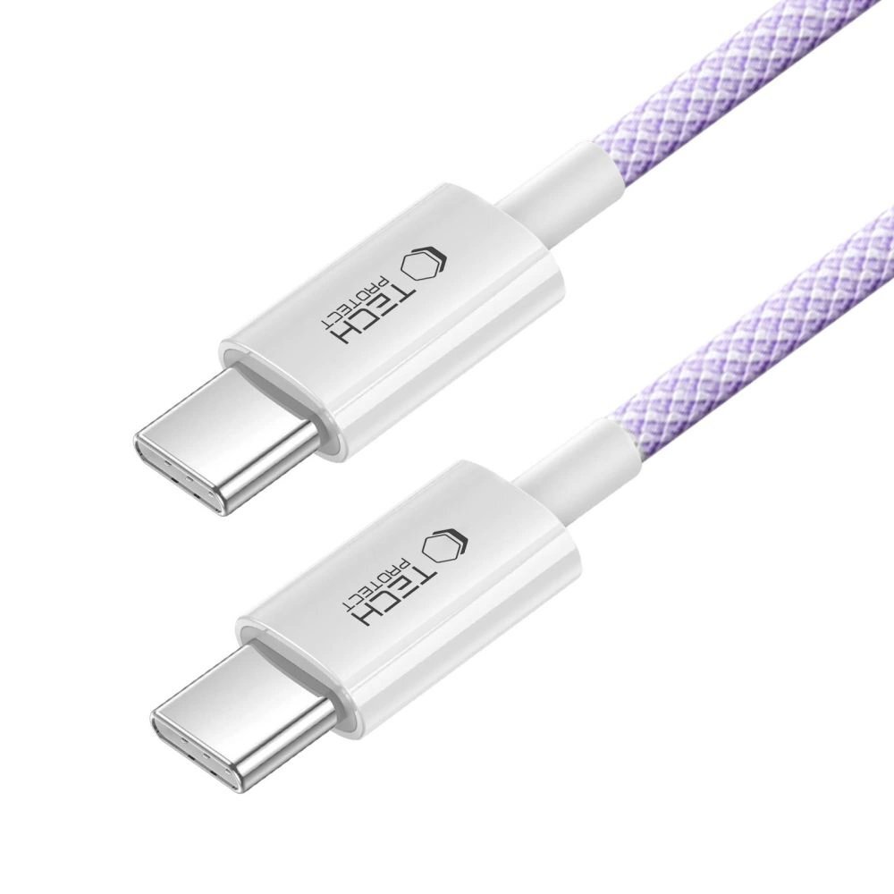 Krovimo laidas Tech-Protect UltraBoost Lite USB-C PD60W / 3A 1 m – violetinis 1 Krovimo laidas Tech-Protect UltraBoost Lite USB-C PD60W / 3A 1 m – violetinis 1
